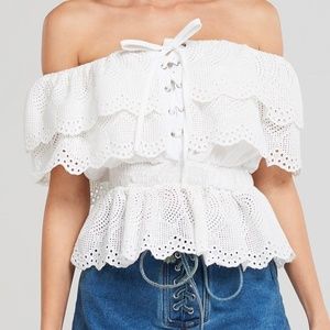 Storets white off the shoulder top